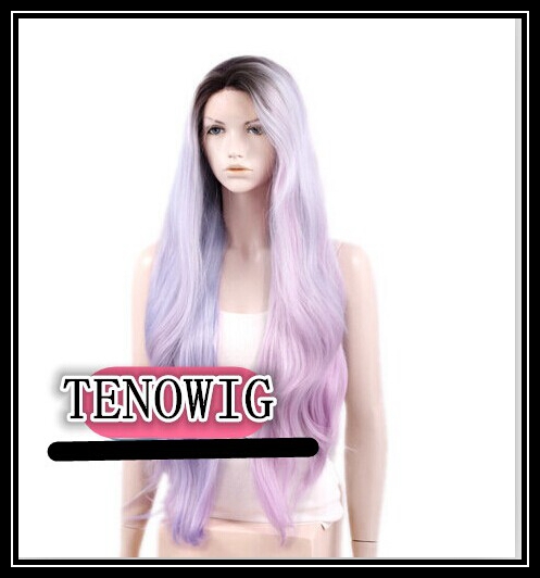 2 tone color modern hair wig png