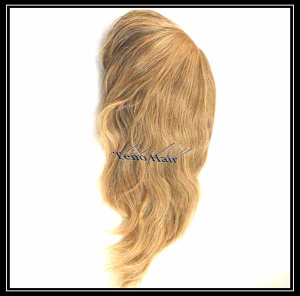 Long blond hair to beauty wig