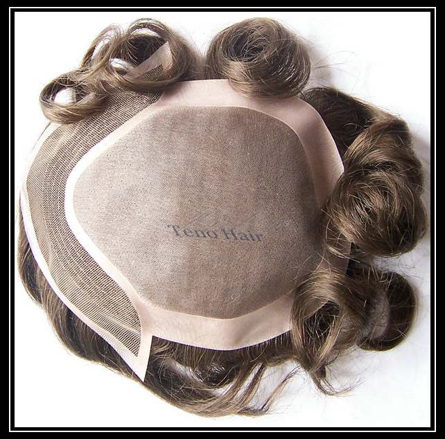 Mono lace front toupee