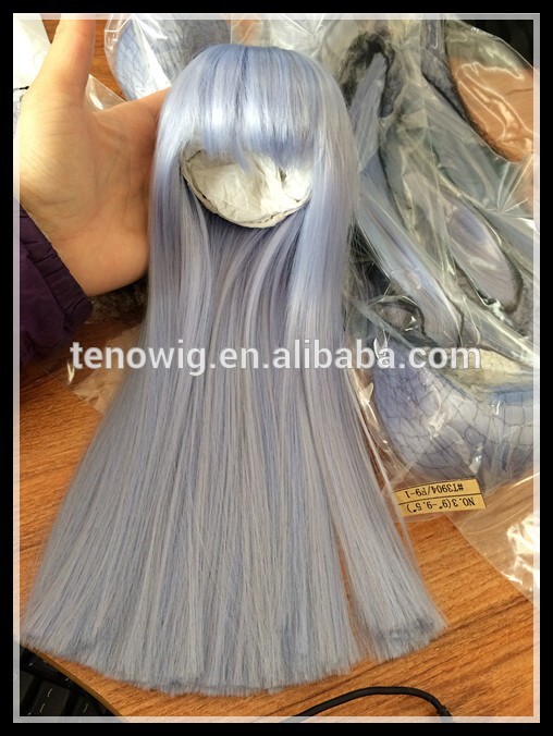 Purple color doll bjd hair wig