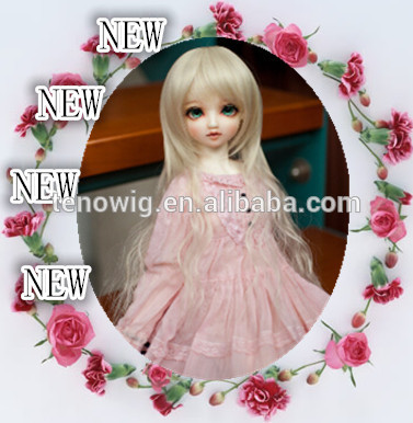 2015 new arrival professional design super lovely and beautiful made in China bjd doll wig