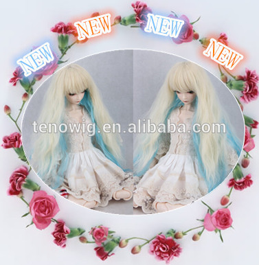 Wholesale factory price beautiful and cute bjd doll wig