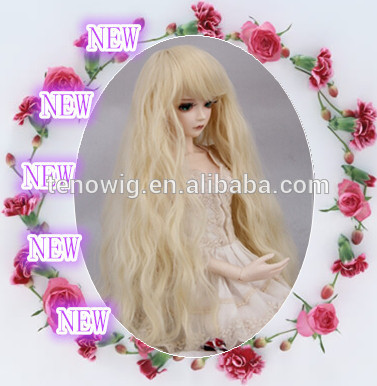 Super long very lovely and popular made in China bjd doll wig