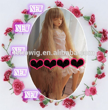 Wholesale cheap long straight very natural bjd doll wig