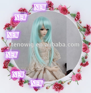 Very popular and fashionable colorful made in China bjd doll wig