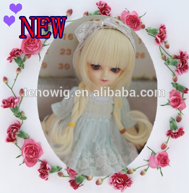 2015 very lovely and cute synthetic doll wig wholesaleesale price