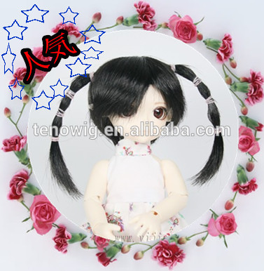 HOT!HOT! NEW design heat resistant synthetic doll wig wholesale