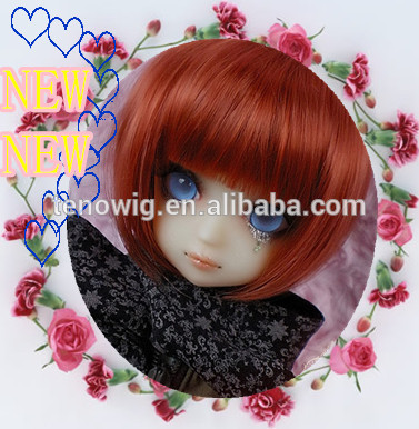 cute short bob mde in China synthetic doll wig wholesale