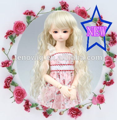 New fashion style customizable cheap synthetic doll wig wholesale