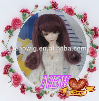 New product cute cheap synthetic doll wig