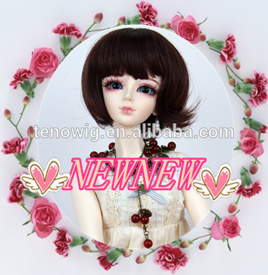 NEW design popular short style cheap synthetic doll wig