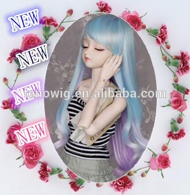 Super beautiful and lovely synthetic bjd doll wig