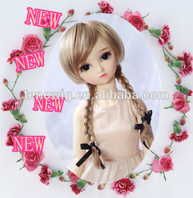  lovely and popular made in China high quality synthetic bjd doll wig