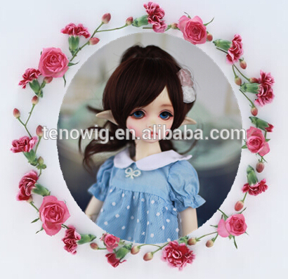 Top quality short professional synthetic bjd boy doll wig