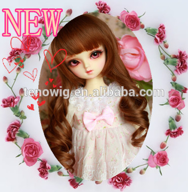 2015New product professional design top quality synthetic bjd doll wig