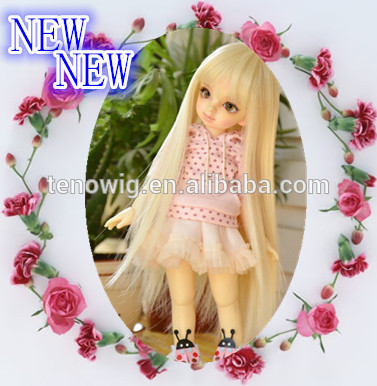 2015New design professional design made in China synthetic bjd doll wig