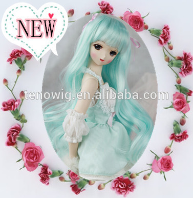 Lovely and popular synthetic bjd doll wig