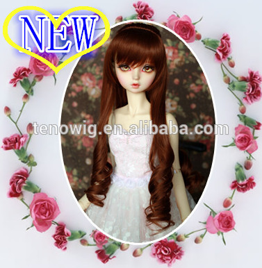 Wholesale factory price super cute short bob style synthetic bjd doll wig