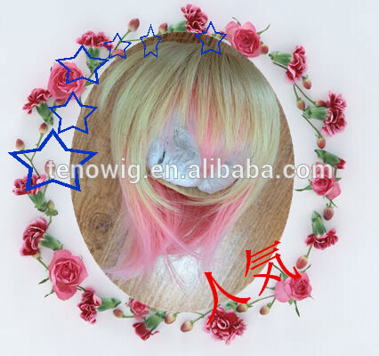 Cute synthetic wholesale BJD doll wig for american girl doll