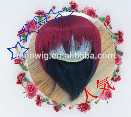 High quality synthetic japanese doll wig for american girl doll