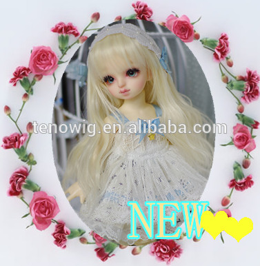 New product top quality synthetic doll wig wholesale