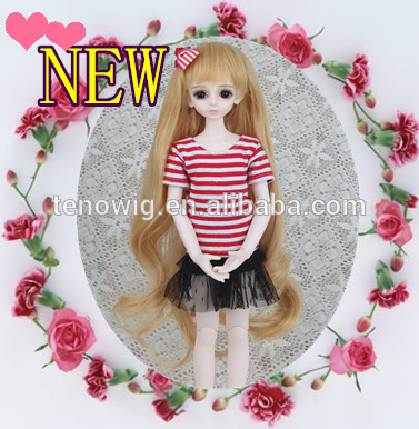 Hot selling and super lovely synthetic doll wig wholesale