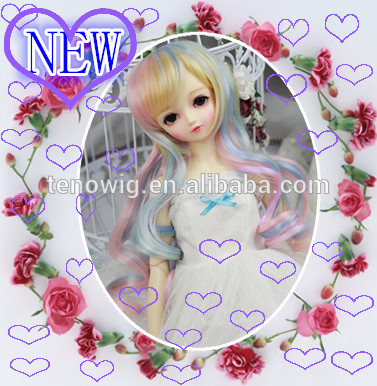 Unique japan professional and popular synthetic bjd doll wig