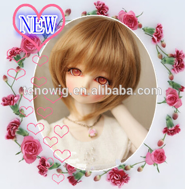 New top quality heat resistant bjd doll hair wigs