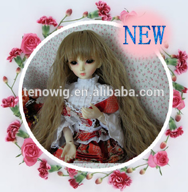 HOT type new product Qingdao port 100% hest resistant synthetic bjd doll wig