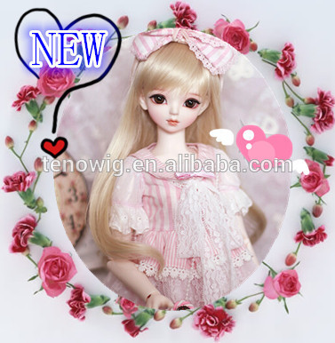 Wholesale cheap popular made in China synthetic bjd doll wig