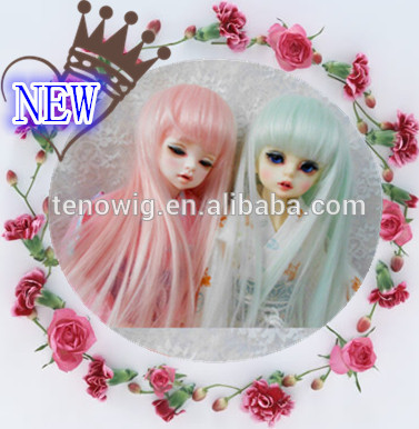 Wholesale cheap popular made in China synthetic bjd dolls wigs