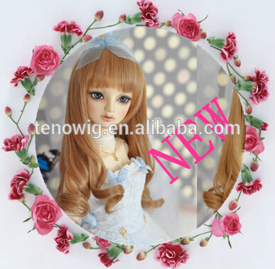 Japan fashion 8 inch doll wig, lovely doll hair wigs