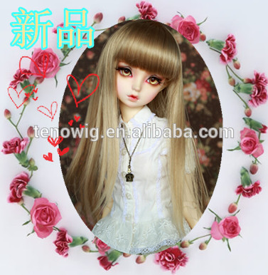 Qingdao port very hot super cute synthetic bjd doll wig