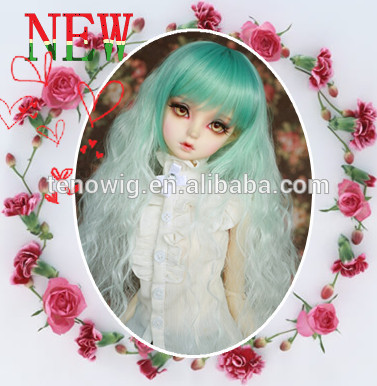 2015New design lovely Qingdao port synthetic bjd doll wig