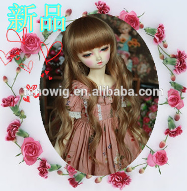 Qingdao port hot design made in China synthetic bjd doll wig