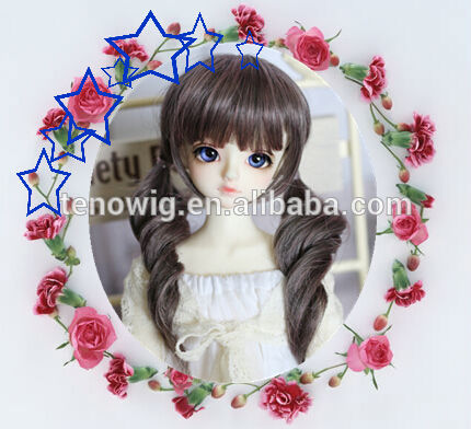 lovely doll wig synthetic doll wig