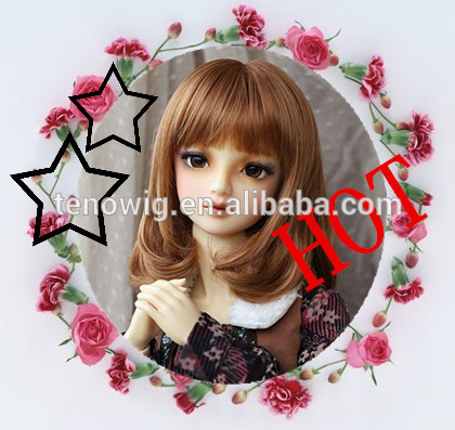 synthetic wigs heat resistant doll wig