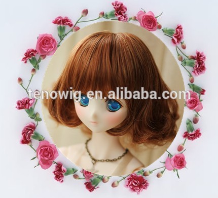 New fashion style customizable synthetic bjd hair Doll wig