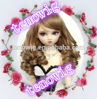 New arrival best quality made in China synthetic bjd doll wig