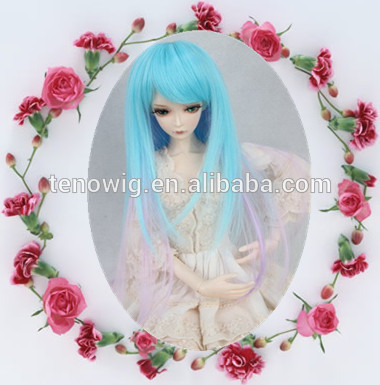 TOP!TOP!Popular fashion new style two tone cheap synthetic bjd doll wig