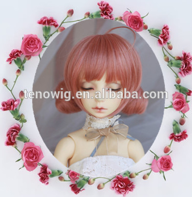 NEW design cute synthetic bjd doll wig