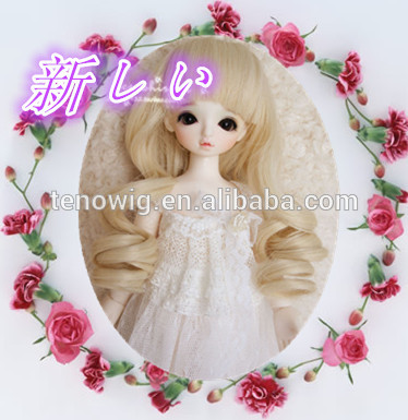 Made in China little princess curly blonde wig bjd Doll hair Wig