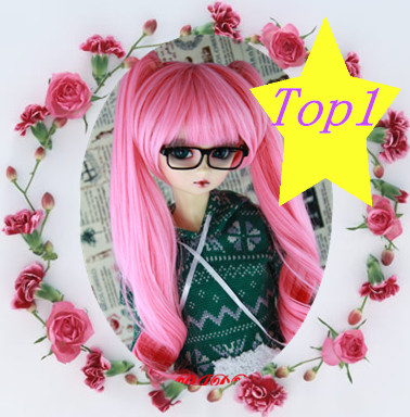 Hot selling high quality cheap cute gril's bjd doll wig