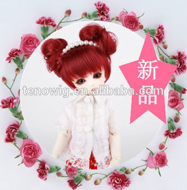 HOT!HOT! Made in China cheap synthetic bjd doll wig