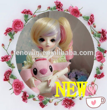 Very hot and popular made in China synthetic bjd doll wig