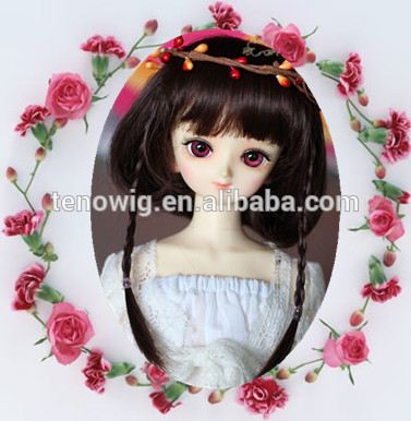 2015new arrival super popular high quality synthetic bjd doll wig