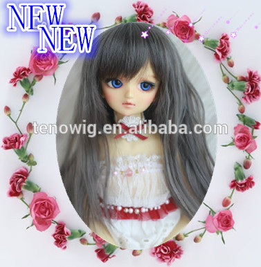 Wholesale factory price heat resistant synthetic bjd doll wig