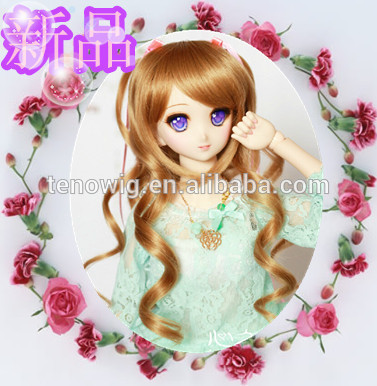 Classic design new arrival made in China synthetic bjd doll wig