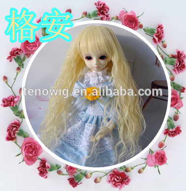 Best selling pupular and cute made in China synthetic bjd doll wig