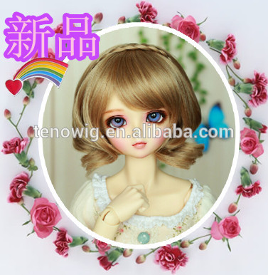 Qingport the lastest design high quality synthetic bjd doll wig